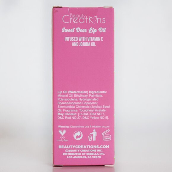 4/$20 Beauty Creations Sweet Dose Watermelon Lip Oil - Picture 2 of 3